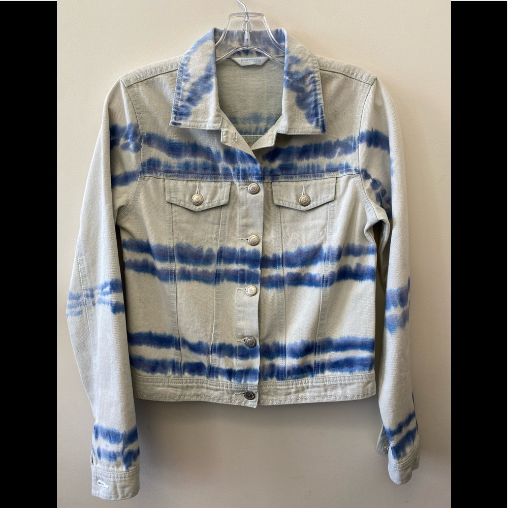 Tie dye denim jacket